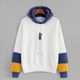 Cactus Printed Hooded Sweater
