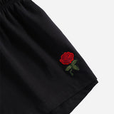 Rose Embroidered Tie Back Halter Top & Short