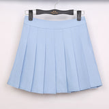 High Waisted Pleated Mini Skirts