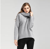 Scarf Collar Long Sleeve Sweater