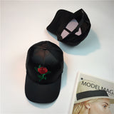 Rose Embroidered Cap