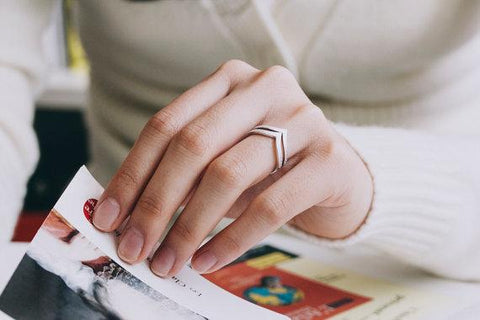Simple V Shaped Ring