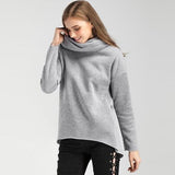 Scarf Collar Long Sleeve Sweater