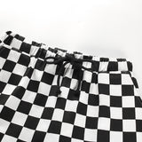 High Waisted Checkered Pants
