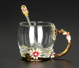 Golden Lilly Mug & Spoon Set
