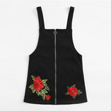 Rose Embroidered Sheath Dress