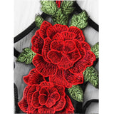 Rose Embroidered Bralette